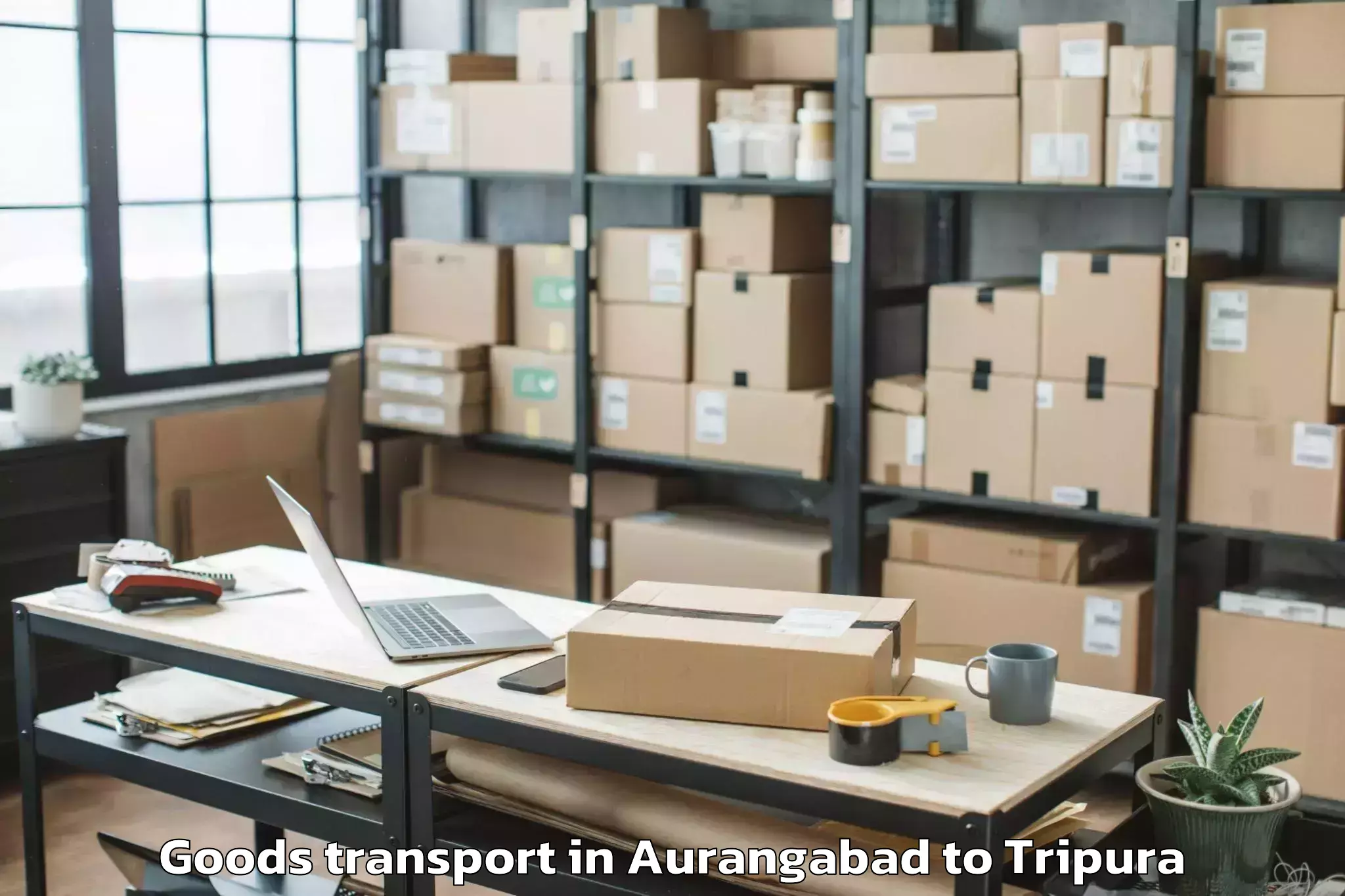 Book Your Aurangabad to Melaghar Goods Transport Today